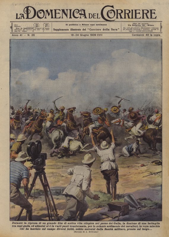 गला देश में प्राचीन इथियोपियाई जीवन की एक महान फिल्म की शूटिंग के दौरान कल्पना द्वारा अचिल बेल्ट्रैम