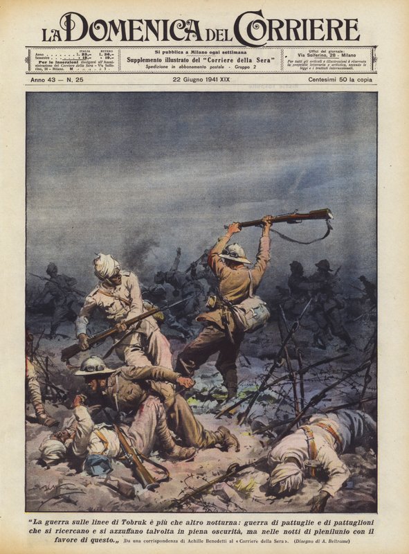टोब्रुक की तर्ज पर युद्ध रात में और कुछ नहीं, गश्ती और गश्ती का युद्ध है द्वारा अचिल बेल्ट्रैम