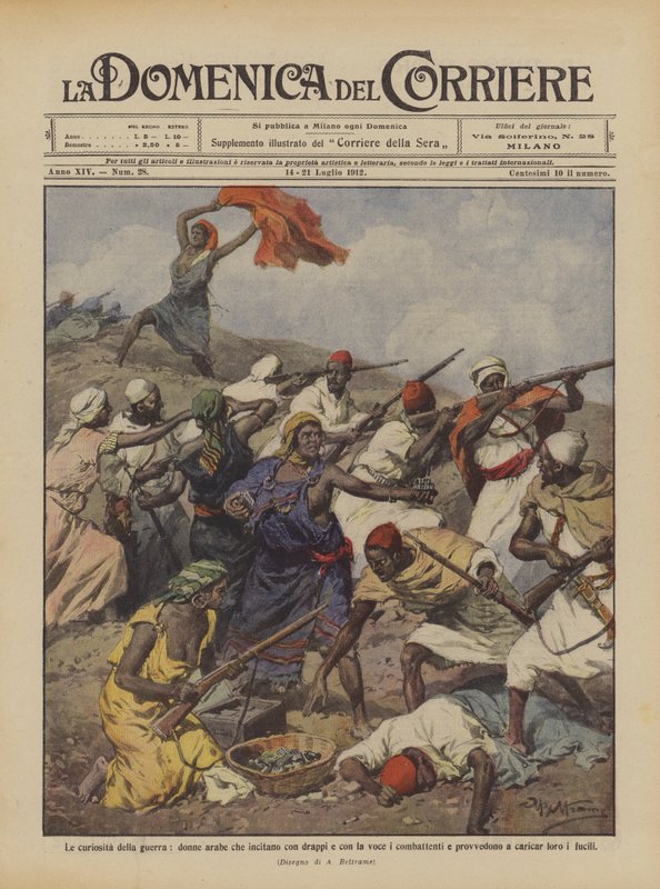 युद्ध की जिज्ञासाओं, अरब महिलाओं को लड़ने वालों को अंगूर और आवाज के साथ उकसाना द्वारा अचिल बेल्ट्रैम