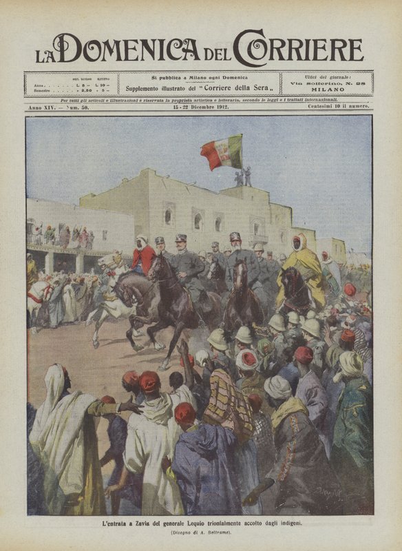जनरल लीक्वियो के ज़ाविया के प्रवेश द्वार का मूल निवासी द्वारा स्वागत किया गया द्वारा अचिल बेल्ट्रैम