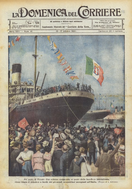 Trieste के बंदरगाह में द्वारा अचिल बेल्ट्रैम