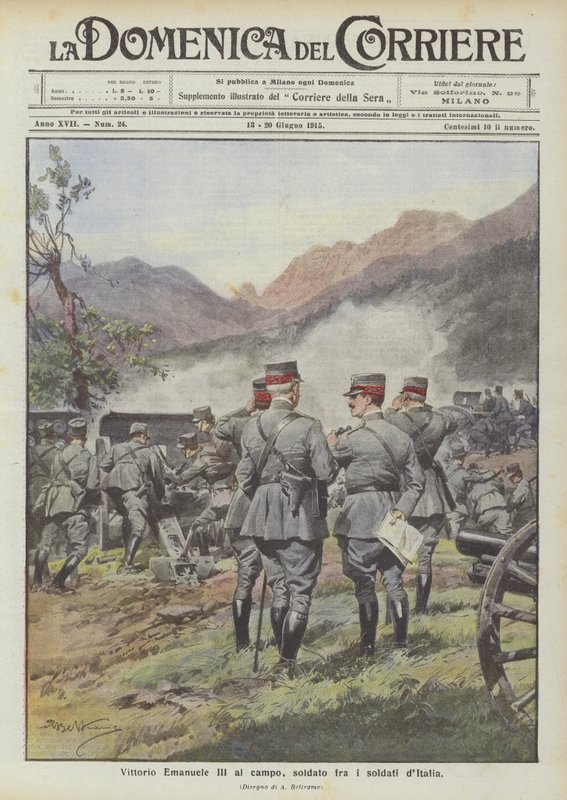 Vittorio Emanuele III मैदान में, सैनिक fra मैं सिपाही dItalia द्वारा अचिल बेल्ट्रैम