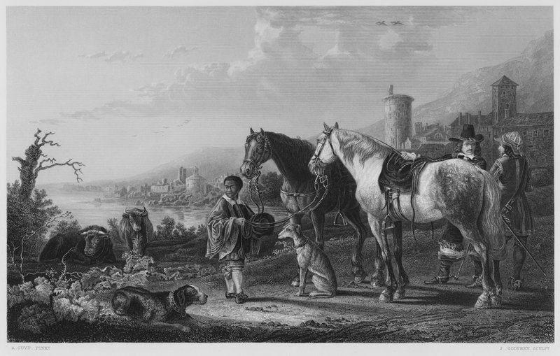 द नीग्रो-पेज, रॉयल कलेक्शन में चित्र से (उत्कीर्णन) द्वारा ऐलबर्ट (बाद) क्यूप