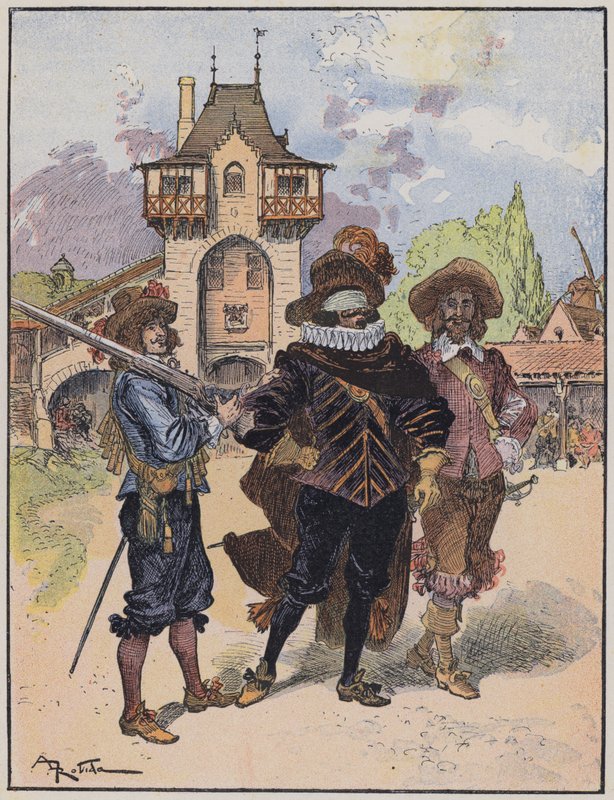 Le Capitaine Bellormeau के लिए चित्रण और ए रोबिडा द्वारा सचित्र (रंग लिथो) द्वारा अल्बर्ट रोबिडा