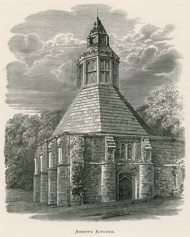 Glastonbury Abbey, Abbot&39;s Kitchen द्वारा अलेक्जेंडर फ्रांसिस लिडॉन