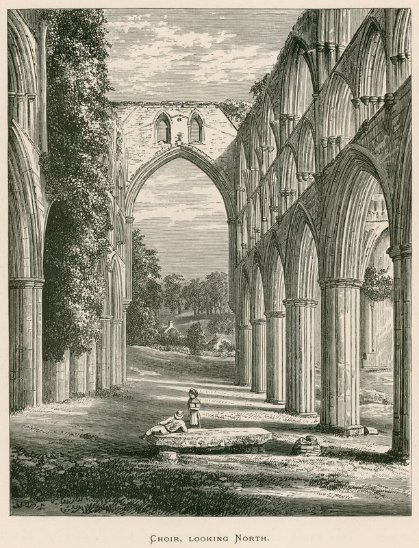 Rievaulx Abbey, Choir, उत्तर की ओर देख रहे हैं द्वारा अलेक्जेंडर फ्रांसिस लिडॉन