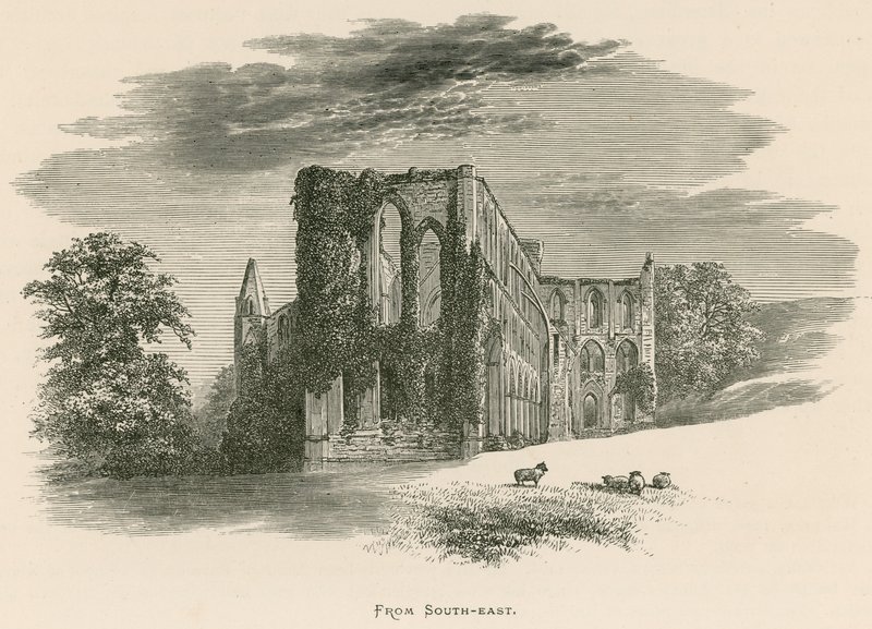 Rievaulx Abbey, दक्षिण-पूर्व से द्वारा अलेक्जेंडर फ्रांसिस लिडॉन