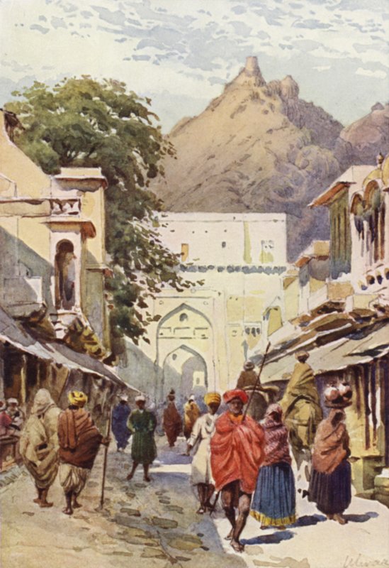 अलवर की मुख्य सड़क द्वारा अलेक्जेंडर हेनरी हल्लम मरे