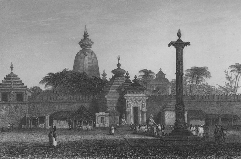 जगरनॉट का मंदिर (उत्कीर्णन) द्वारा अल्फ्रेड गोमर्सल (बाद) विकर्स