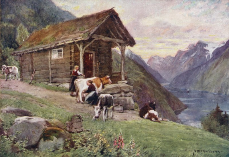 एक नॉर्वेजियन fjord द्वारा अल्फ्रेड हेटन कूपर