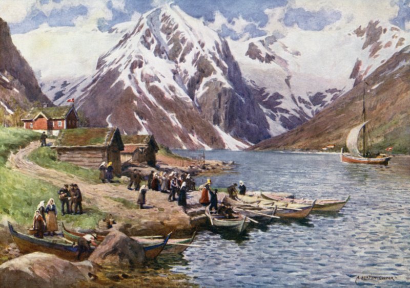 Ese Fjord, एक शादी की पार्टी द्वारा अल्फ्रेड हेटन कूपर