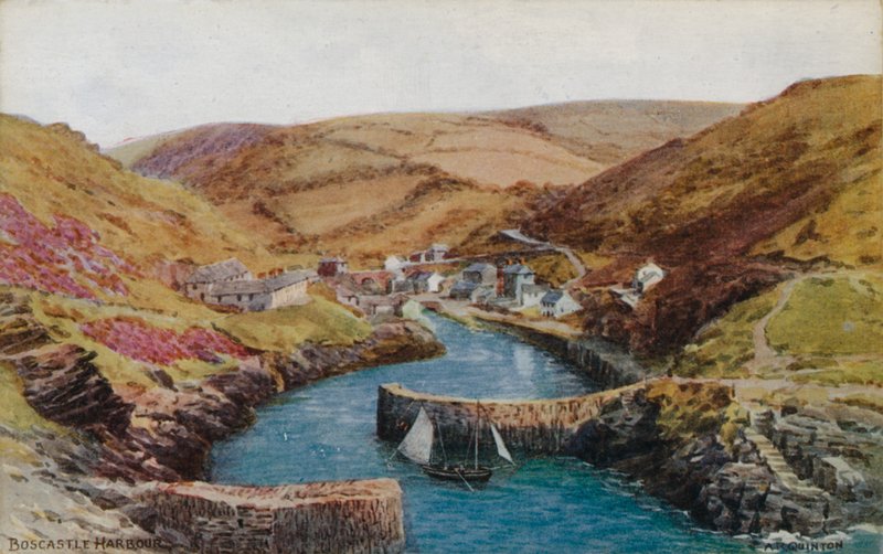 Boscastle, हार्बर द्वारा अल्फ्रेड रॉबर्ट क्विंटन