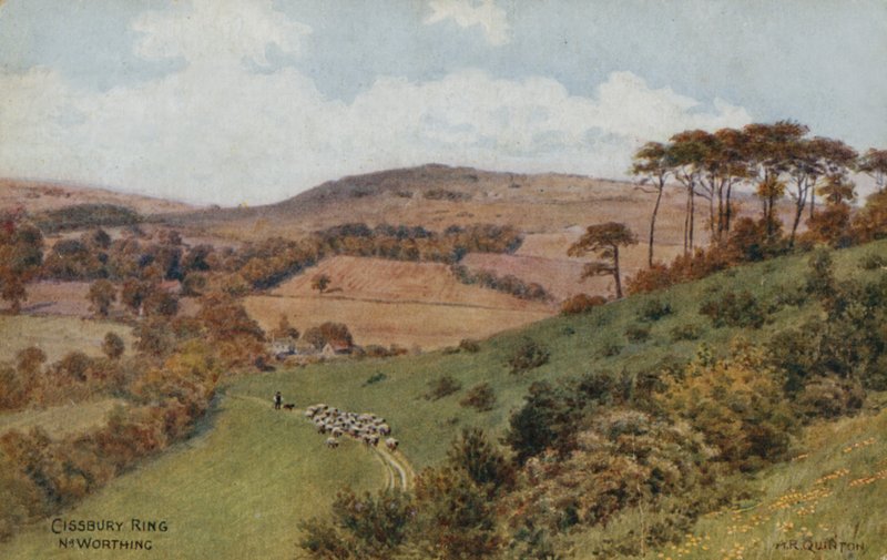 Worthing के पास Cissbury Ring द्वारा अल्फ्रेड रॉबर्ट क्विंटन