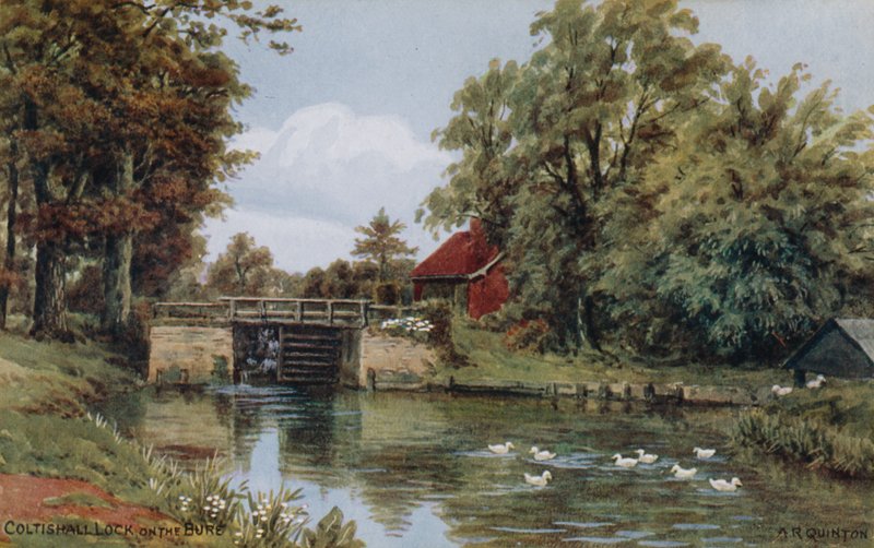 Coltishall Lock, Bure पर द्वारा अल्फ्रेड रॉबर्ट क्विंटन