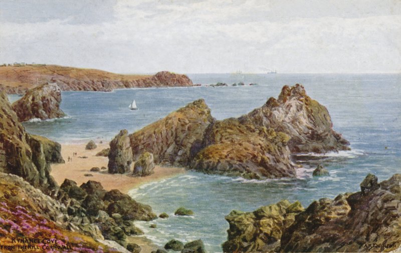 Kynance Cove, Therill, Cornwall द्वारा अल्फ्रेड रॉबर्ट क्विंटन