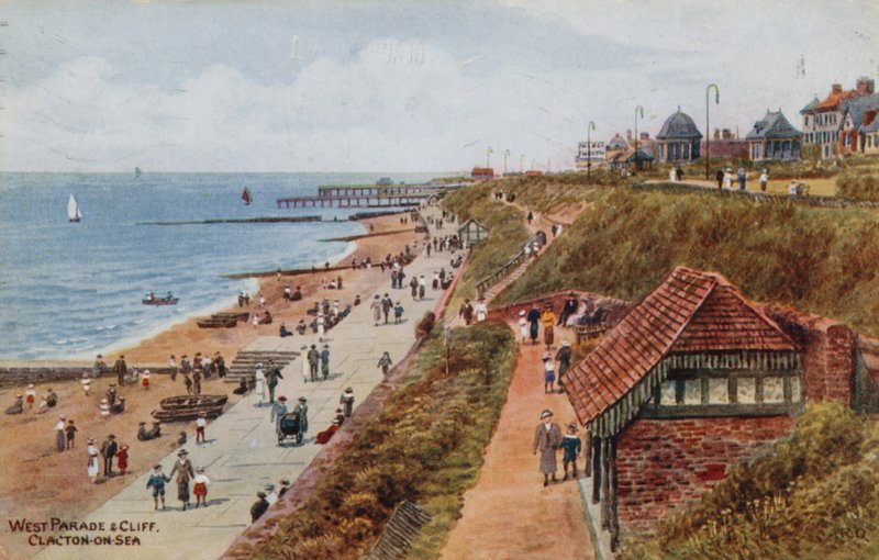 वेस्ट परेड und Cliff, Clacton-on-Sea द्वारा अल्फ्रेड रॉबर्ट क्विंटन
