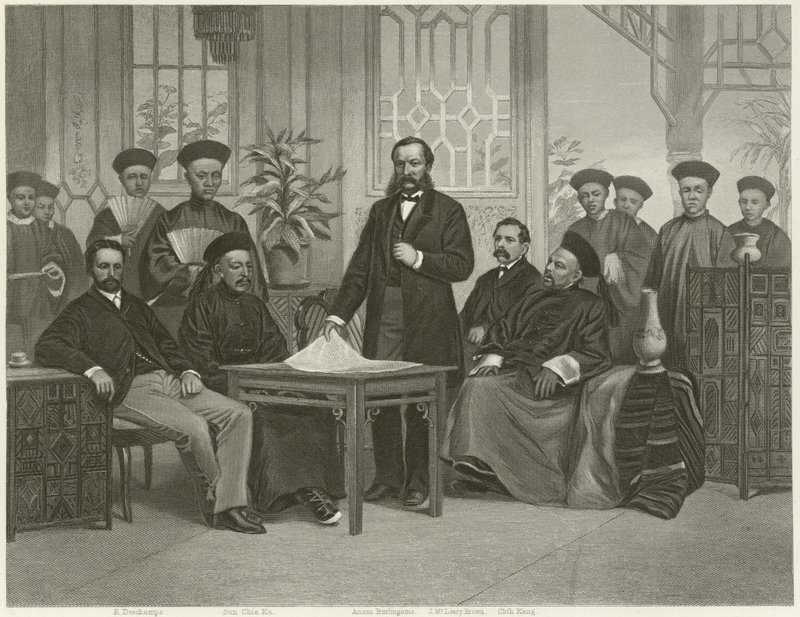 विदेशी शक्तियों को चीनी दूतावास, 1868 द्वारा अलोंजो चैपल