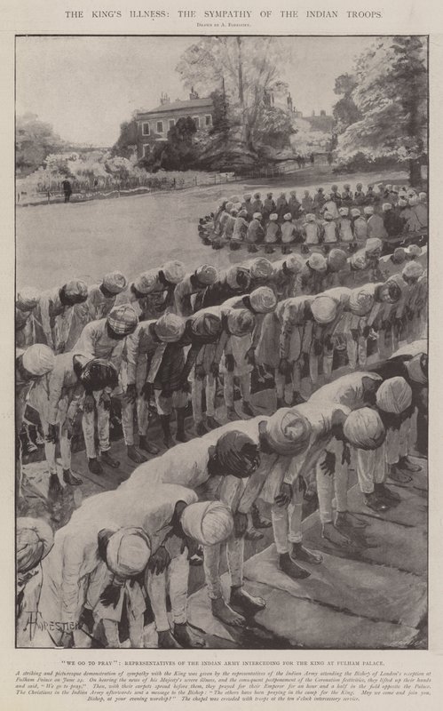 द किंग्स इलनेस, द सिम्पैथी ऑफ़ द इंडियन ट्रूप्स द्वारा अमेदी फॉरेस्टियर