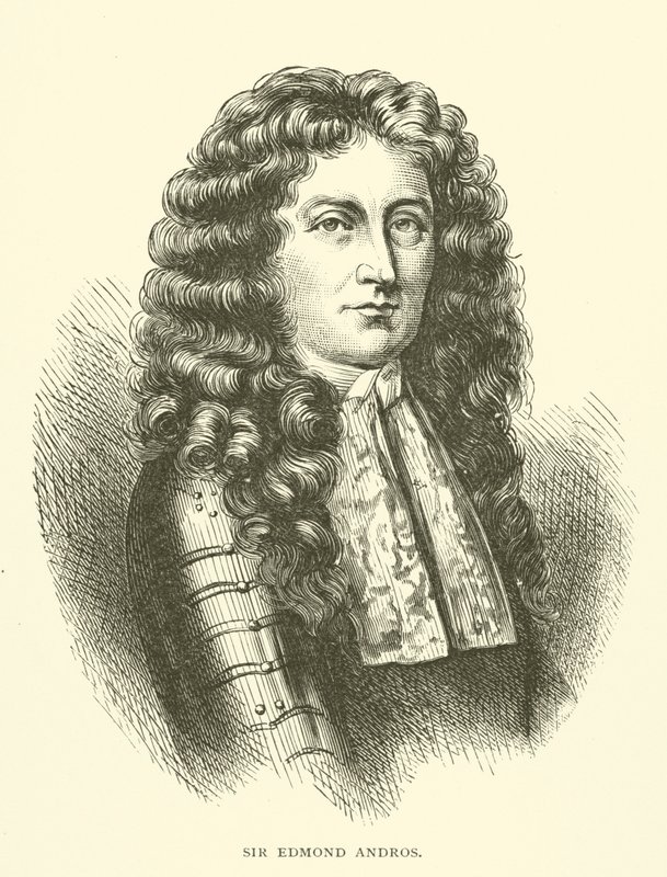 सर एडमंड एंड्रोस, उत्तरी अमेरिका में अंग्रेजी औपनिवेशिक गवर्नर द्वारा अमेरिकी स्कूल