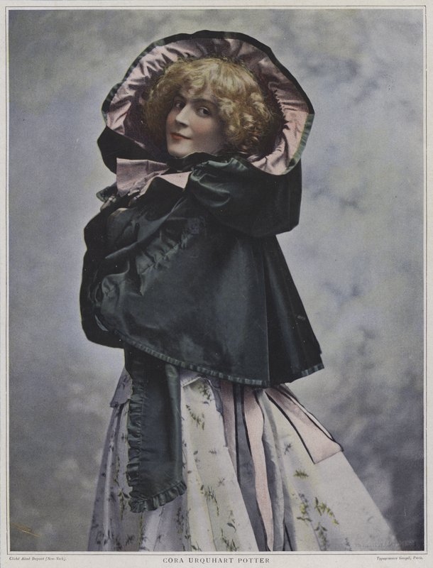 Cora Urquhart Potter, अमेरिकी अभिनेत्री (रंगीन फोटो) द्वारा अमेरिकी फोटोग्राफर
