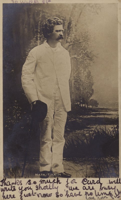 मार्क ट्वेन (1835-1910), अमेरिकी लेखक द्वारा अमेरिकी फोटोग्राफर