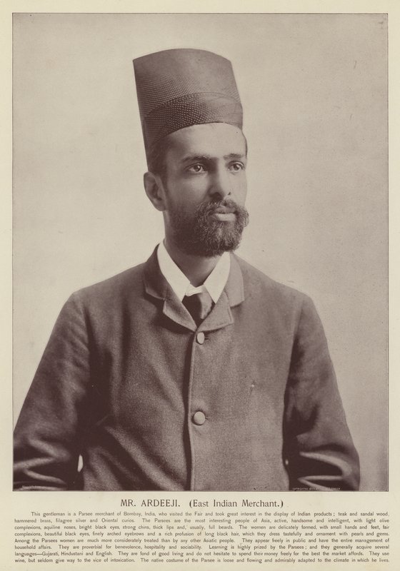 श्री अर्धजी, ईस्ट इंडियन मर्चेंट द्वारा अमेरिकी फोटोग्राफर