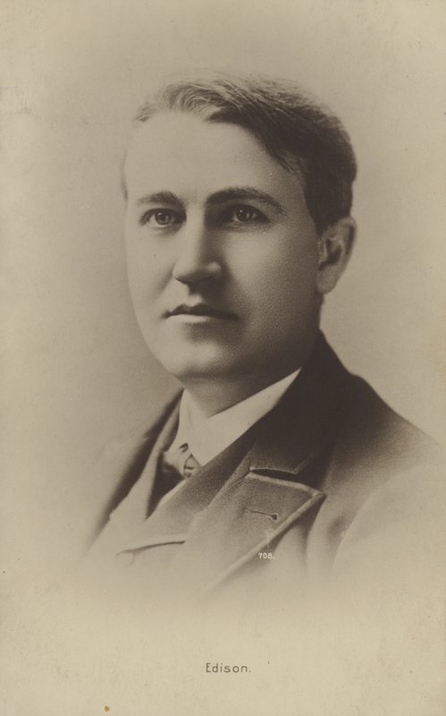 थॉमस एडिसन (1847-1931), अमेरिकी आविष्कारक द्वारा अमेरिकी फोटोग्राफर