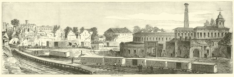 अटलांटा, जॉर्जिया, 1864 सितंबर द्वारा अमेरिकी स्कूल