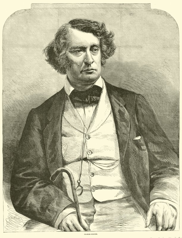 चार्ल्स सुमेर, मार्च 1864 द्वारा अमेरिकी स्कूल