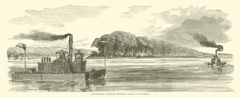 फरवरी 1863 में विक्सबर्ग में मवेशियों को लाने के लिए परिवहन में बाधा द्वारा अमेरिकी स्कूल