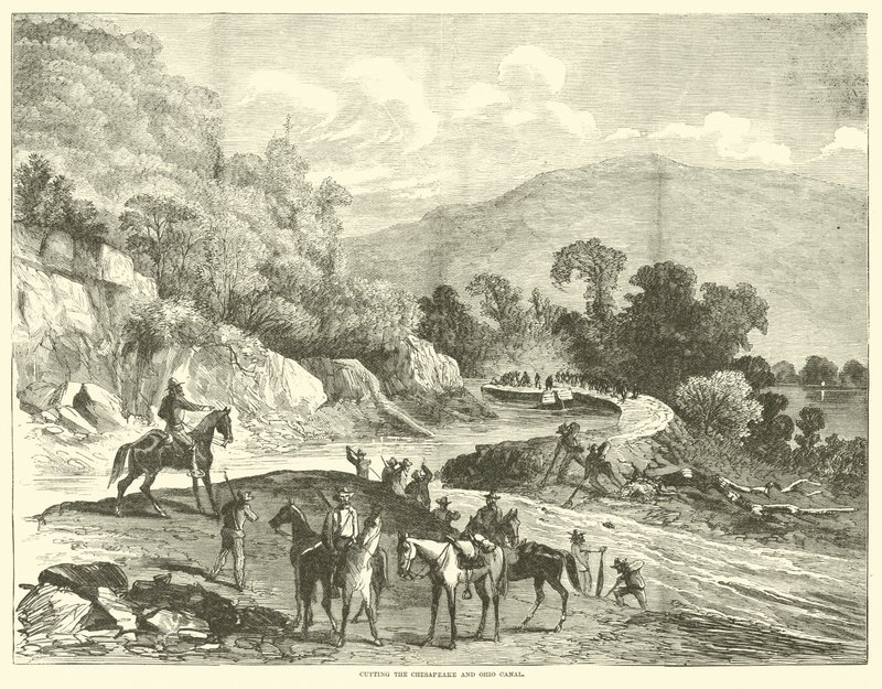 चेसापीक और ओहियो नहर काटना, जुलाई 1864 द्वारा अमेरिकी स्कूल