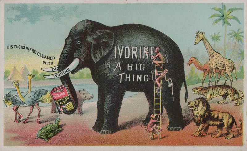 हाथी विज्ञापन Ivorine साबुन द्वारा अमेरिकी स्कूल