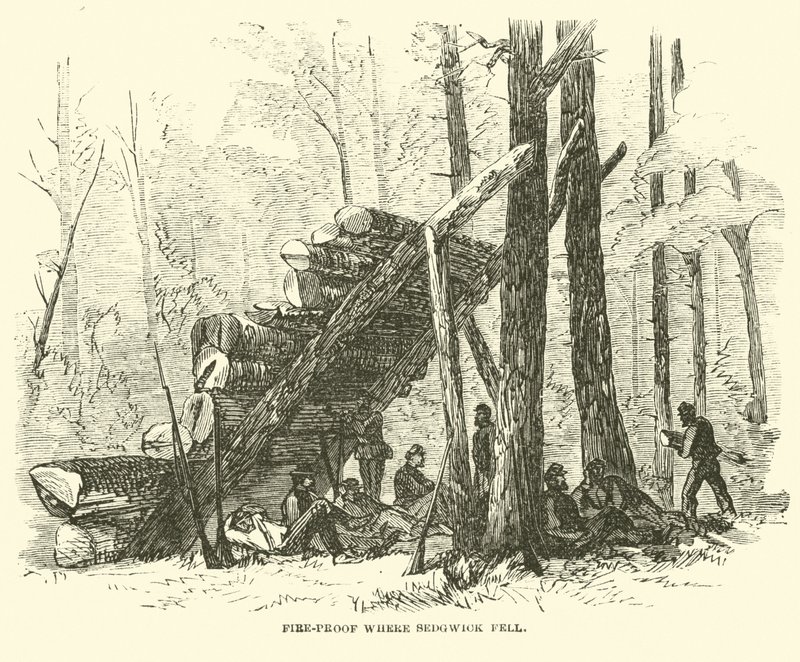 फायर-प्रूफ जहां सेडगविक गिर गया, मई 1864 द्वारा अमेरिकी स्कूल