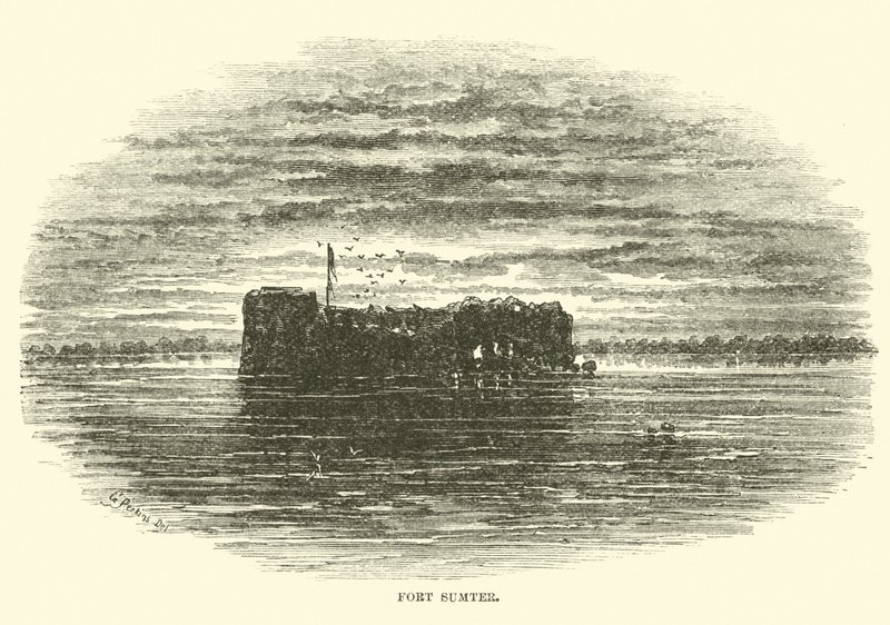 फोर्ट सम्टर, मई 1862 द्वारा अमेरिकी स्कूल