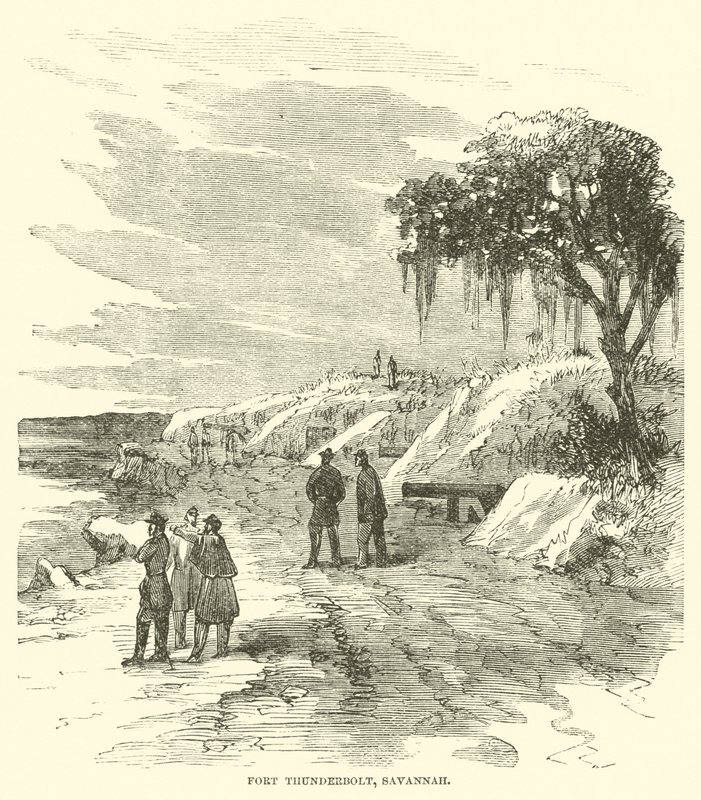 फोर्ट थंडरबोल्ट, सवाना, दिसंबर 1864 द्वारा अमेरिकी स्कूल