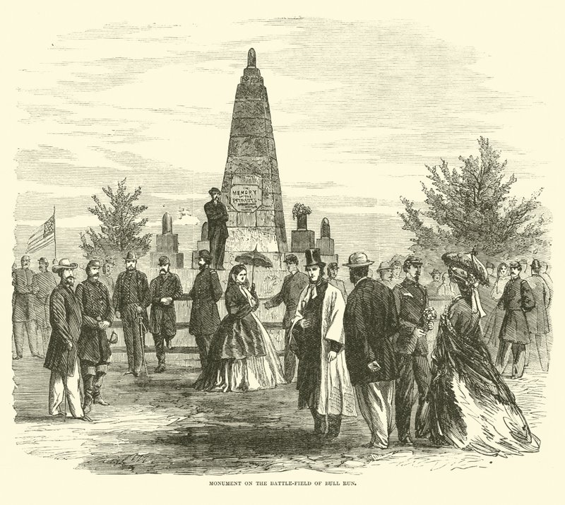 बुल रन के युद्ध-क्षेत्र पर स्मारक, सितंबर 1862 द्वारा अमेरिकी स्कूल
