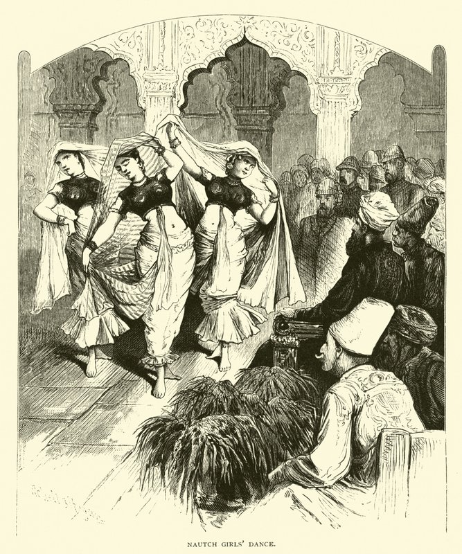 Nautch लड़कियों नृत्य द्वारा अमेरिकी स्कूल