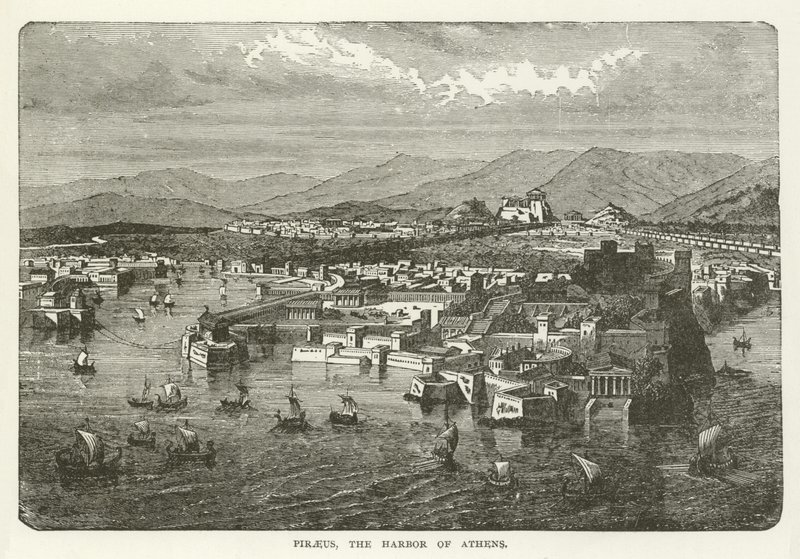 Piraeus, एथेंस के हार्बर द्वारा अमेरिकी स्कूल