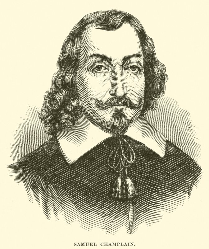 शमूएल Champlain (उत्कीर्णन) द्वारा अमेरिकी स्कूल