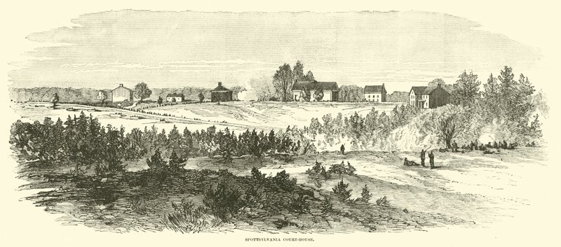 स्पॉट्सिल्टन कोर्ट-हाउस, मई 1864 द्वारा अमेरिकी स्कूल