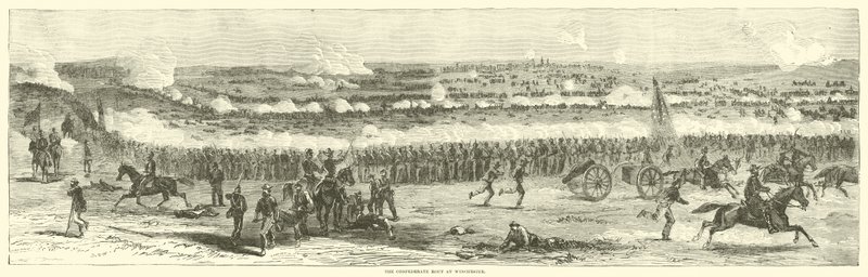 विनचेस्टर में कन्फेडरेट राउत, सितंबर 1864 द्वारा अमेरिकी स्कूल