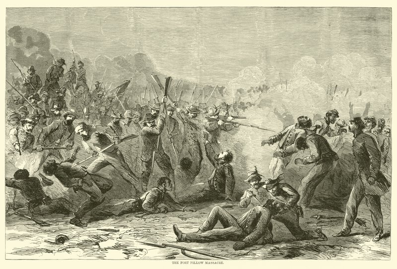 द फोर्ट पिलो नरसंहार, अप्रैल 1864 द्वारा अमेरिकी स्कूल