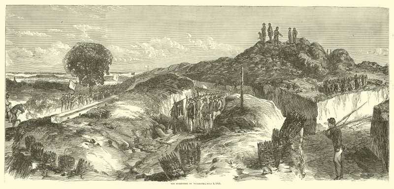 विक्सबर्ग का आत्मसमर्पण, 4 जुलाई 1863, जुलाई 1863 द्वारा अमेरिकी स्कूल