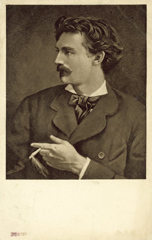 जर्मन कलाकार Anselm Feuerbach का स्व-चित्र द्वारा एंसलम फ़्यूरबैक