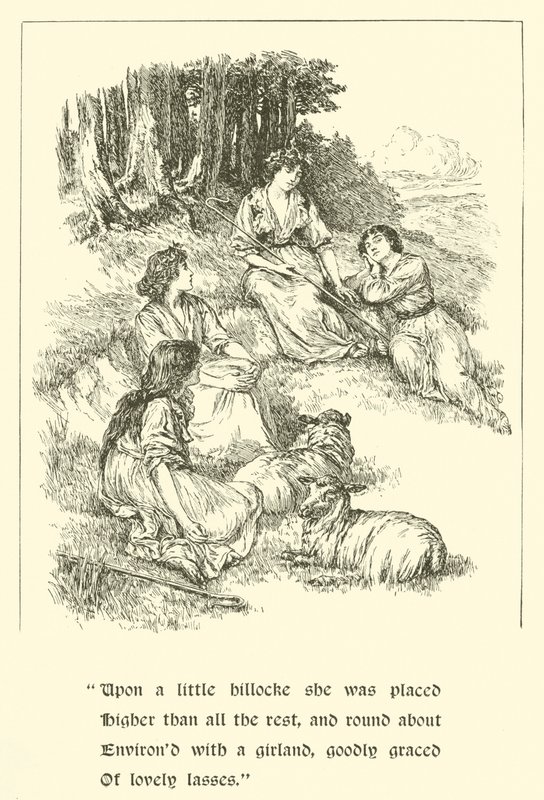 सर कैलिडोर, नाइट ऑफ सौजन्य, कोरिडोन और पास्टरेला (उत्कीर्णन) द्वारा आर्थर जॉर्ज वॉकर