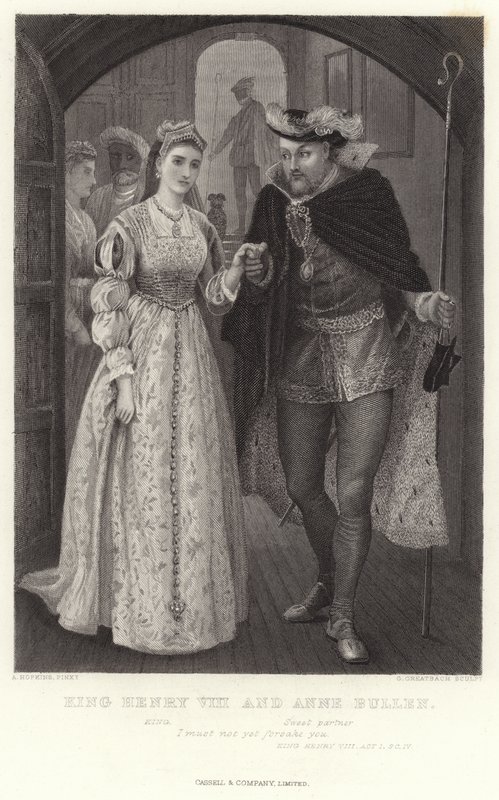 किंग हेनरी VIII और ऐनी बुलन, किंग हेनरी VIII, अधिनियम I, Sc IV द्वारा आर्थर हॉपकिंस