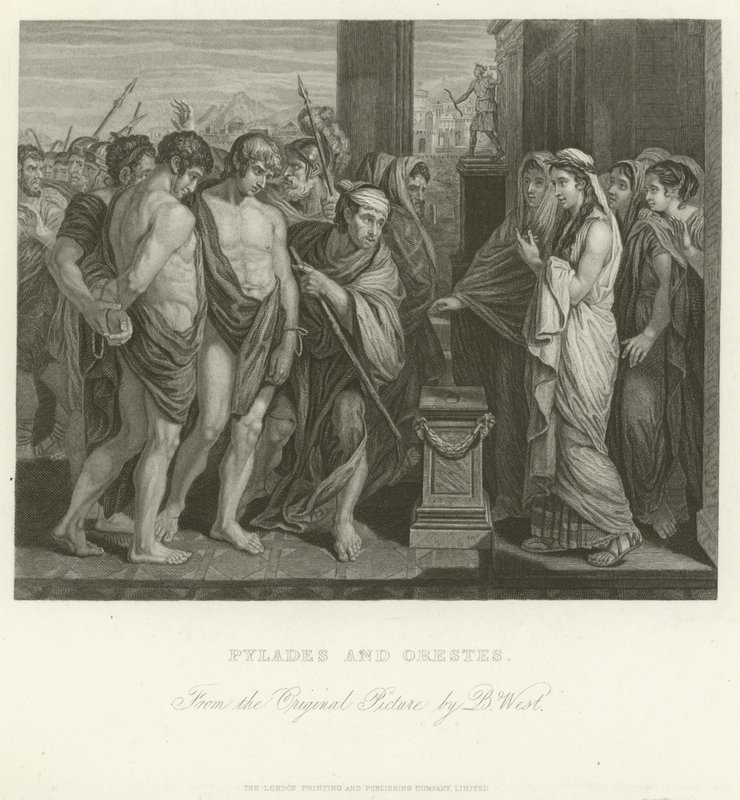 Pylades और Orestes द्वारा बेंजामिन पश्चिम