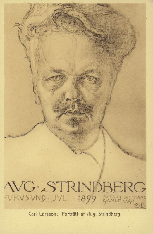 अगस्त स्ट्राइंडबर्ग (1849-1912), स्वीडिश नाटककार, उपन्यासकार, कवि और कलाकार, 1899 द्वारा कार्ल लार्सन