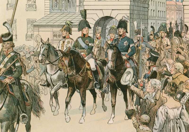 1815 में पेरिस में संबद्ध सम्राटों का प्रवेश द्वारा कार्ल खाली
