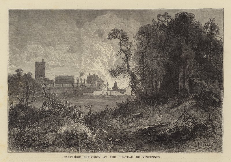 Chateau de Vincennes में कारतूस विस्फोट द्वारा चार्ल्स अगस्टे लोय